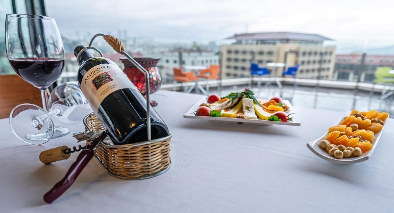 Point Hotel Taksim Istanbul Exterior photo Wine and cheese at the Sky Bar